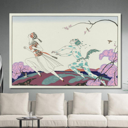 Pomeriggio Da Fauno George Barbier gbb126 quadro stampato su tela