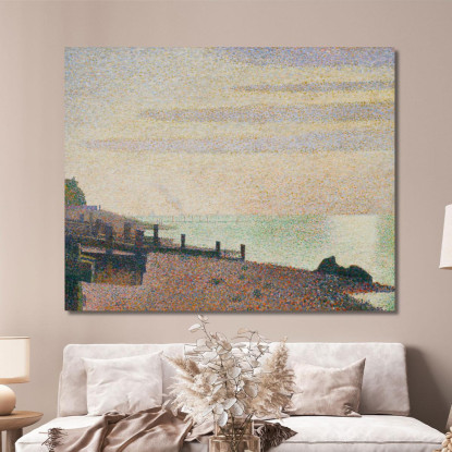 Serata Honfleur Georges Seurat gsr15 quadro stampato su tela