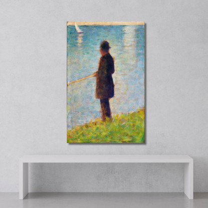 Il Pescatore Georges Seurat gsr65 quadro stampato su tela