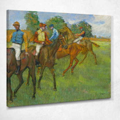 Prima Della Gara Edgar Degas edg9 quadro stampato su tela