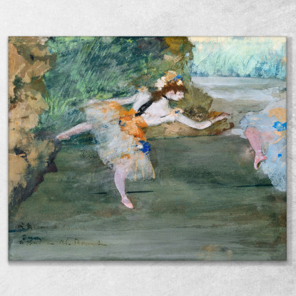Ballerina Sul Palco Edgar Degas edg11 quadro stampato su tela