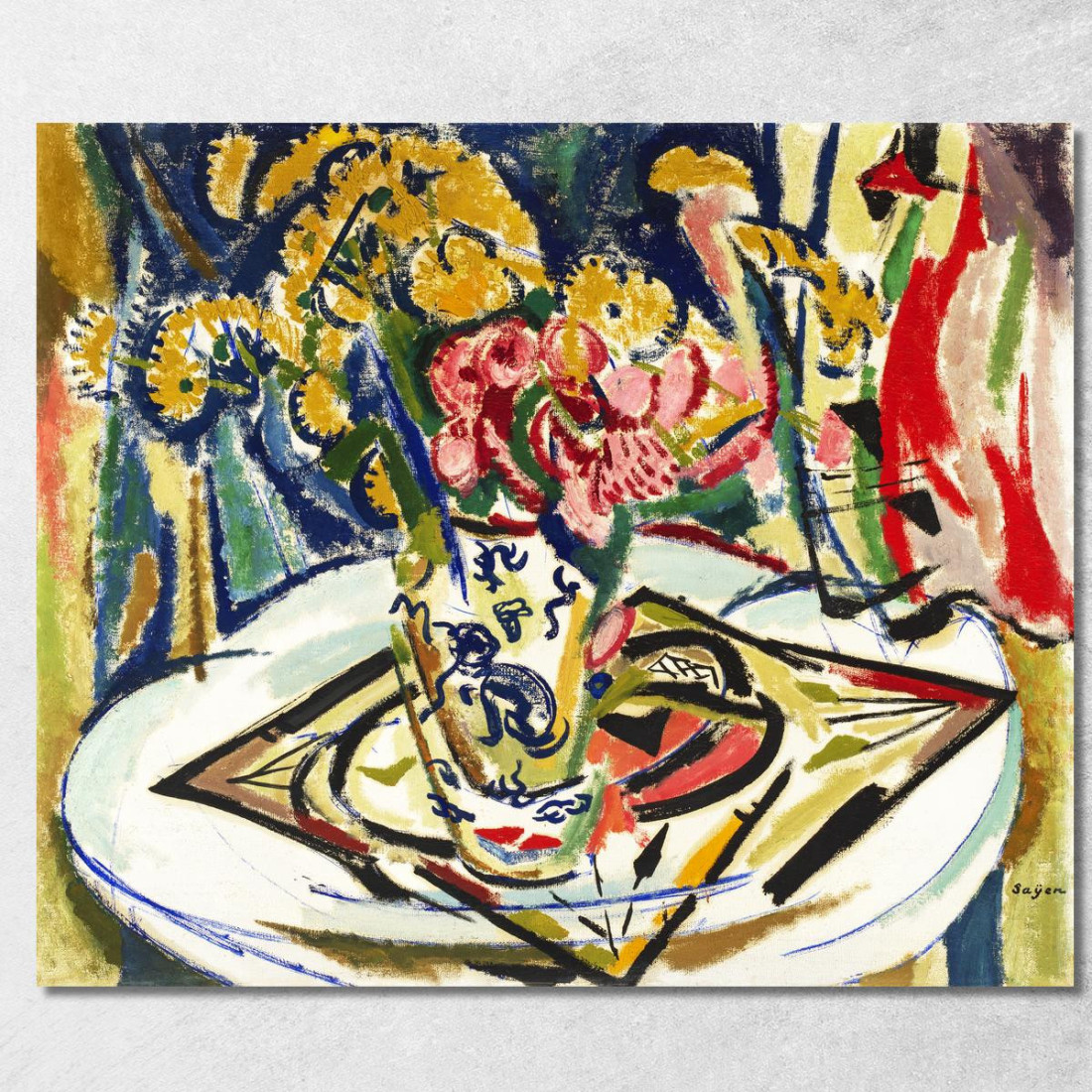 Fiori Henry Lyman Sayen hls16 quadro stampato su tela Fiori Henry Lyman Sayen hls16 quadro stampato su tela
