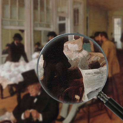 Il Mercato Di Cotone A New Orleans 1873 Edgar Degas edg19 quadro stampato su tela