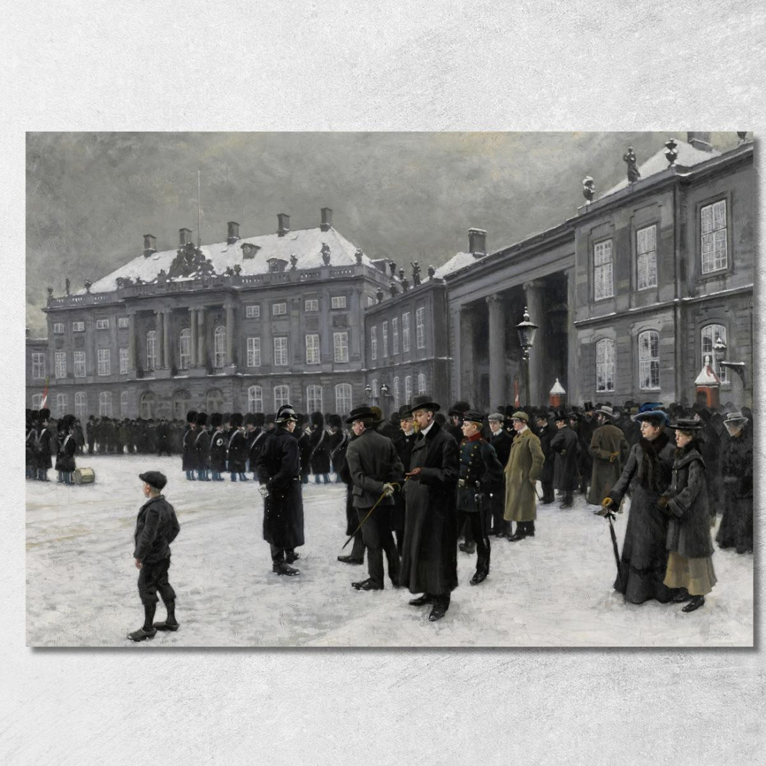 Cambio Della Guardia Al Palazzo Di Amalienborg Paul Fischer pfs6 quadro stampato su tela