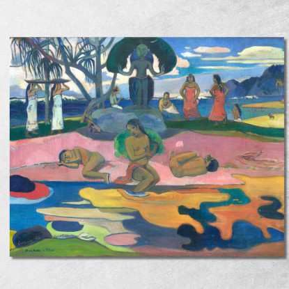 Giorno Del Dio Mahana No Atua Paul Gauguin pgg20 quadro stampato su tela