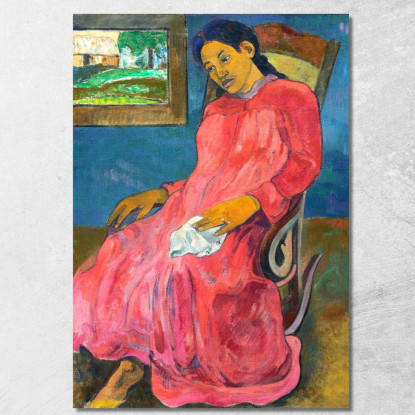 Terrore Malinconico Paul Gauguin pgg24 quadro stampato su tela