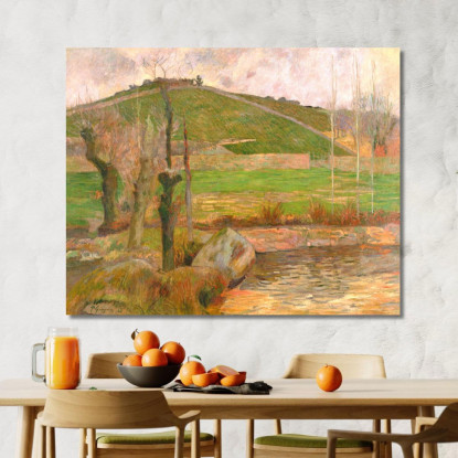 Paesaggio Vicino A Pont-Aven Paul Gauguin pgg48 quadro stampato su tela