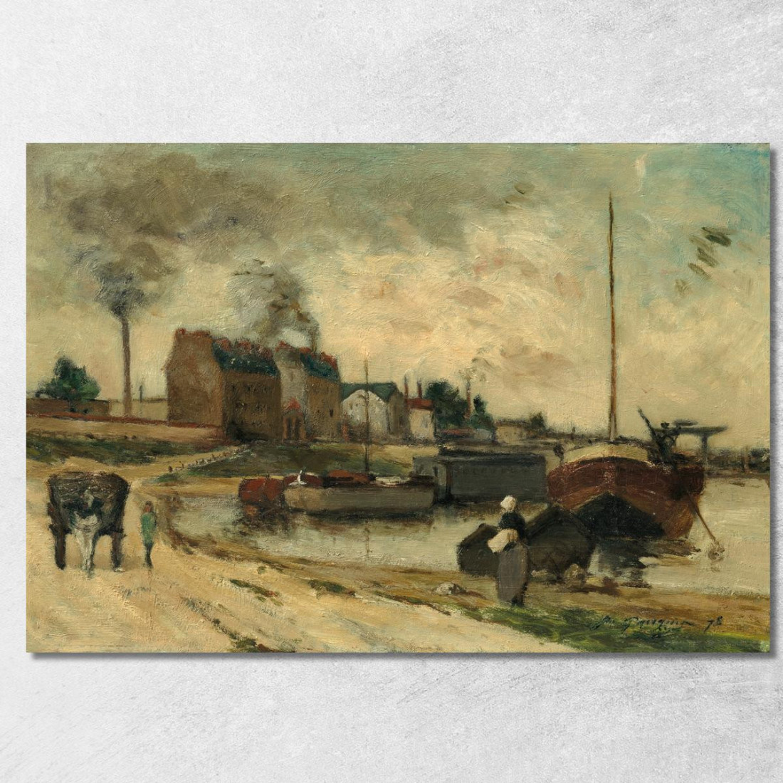 Le Fabbriche Cail E Quai De Grenelle Paul Gauguin pgg58 quadro stampato su tela