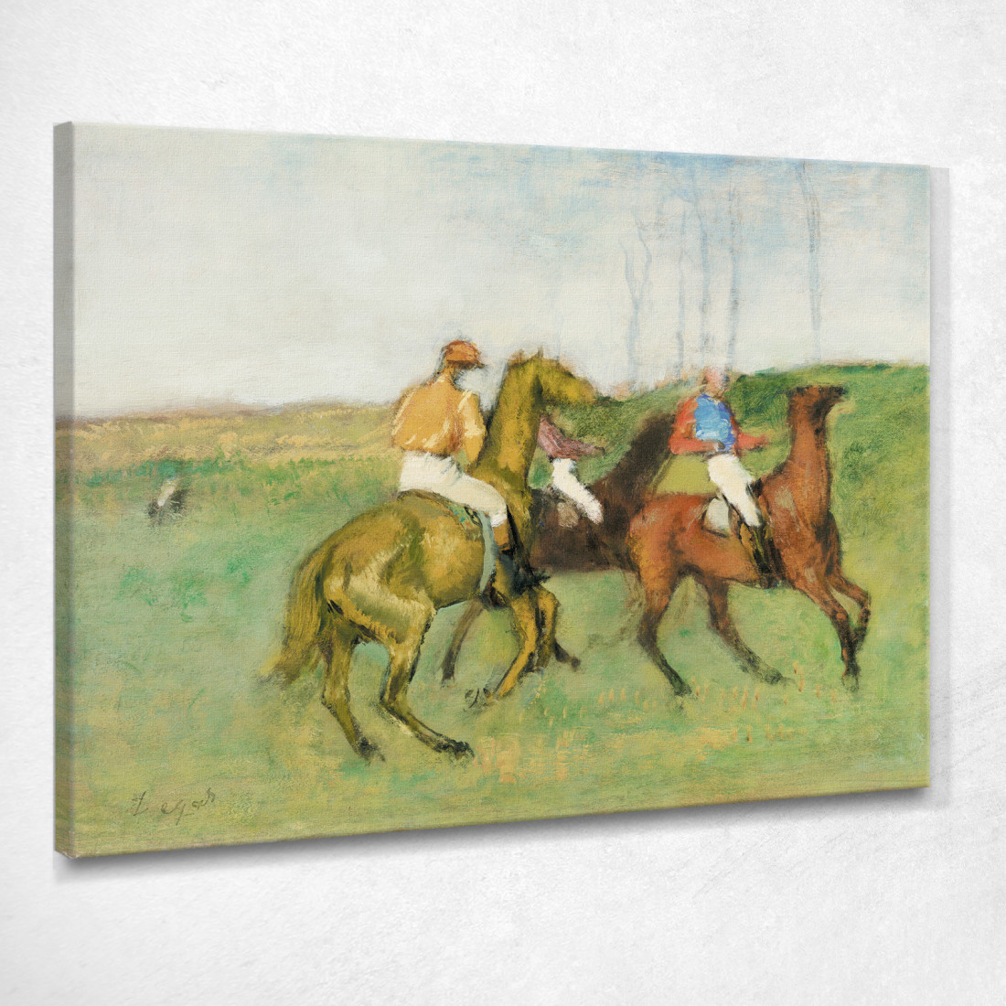 Fantini E Cavalli Da Corsa Edgar Degas edg41 quadro stampato su tela Fantini E Cavalli Da Corsa Edgar Degas edg41 quadro stampato su tela