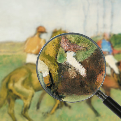 Fantini E Cavalli Da Corsa Edgar Degas edg41 quadro stampato su tela