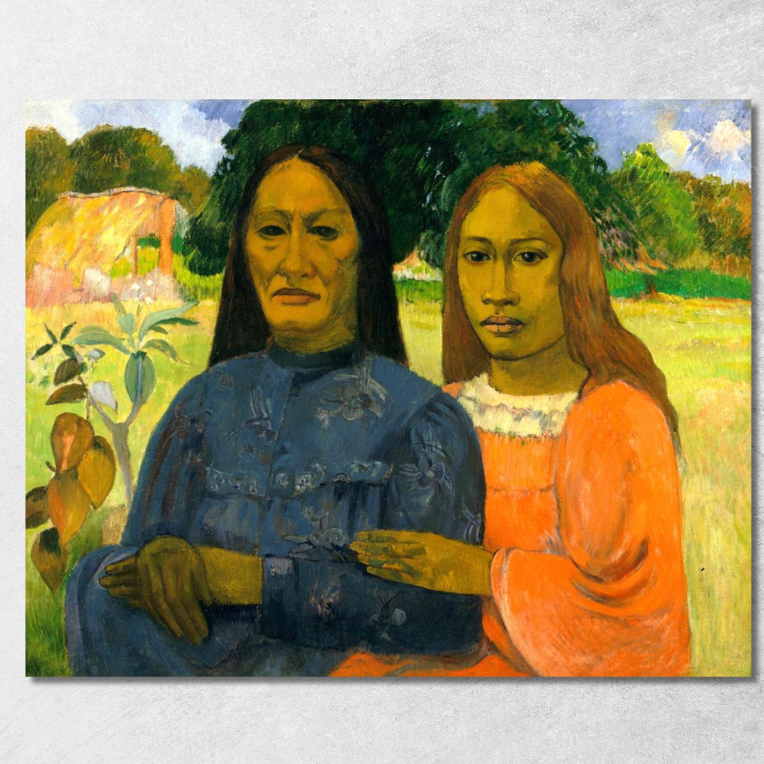 Due Donne Paul Gauguin pgg151 quadro stampato su tela Due Donne Paul Gauguin pgg151 quadro stampato su tela