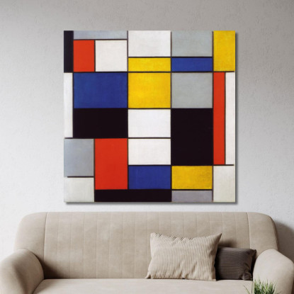 Composizionea Piet Mondrian pmn3 quadro stampato su tela