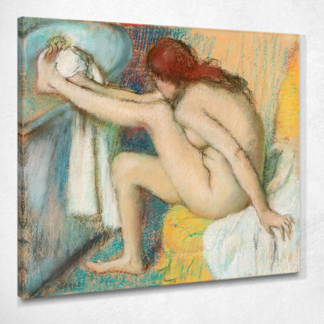 Donna Nuda Donna Che Si Asciuga Il Piede Edgar Degas edg51 quadro stampato su tela Donna Nuda Donna Che Si Asciuga Il Piede Edgar Degas edg51 quadro stampato su tela