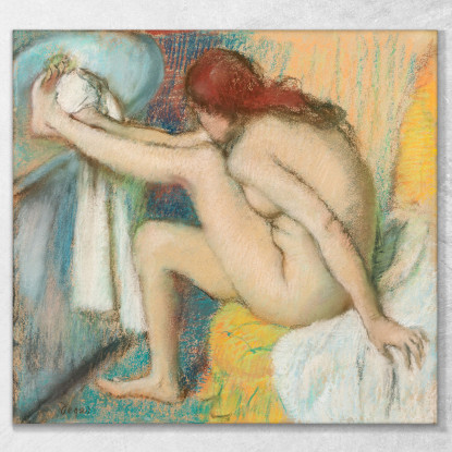 Donna Nuda Donna Che Si Asciuga Il Piede Edgar Degas edg51 quadro stampato su tela