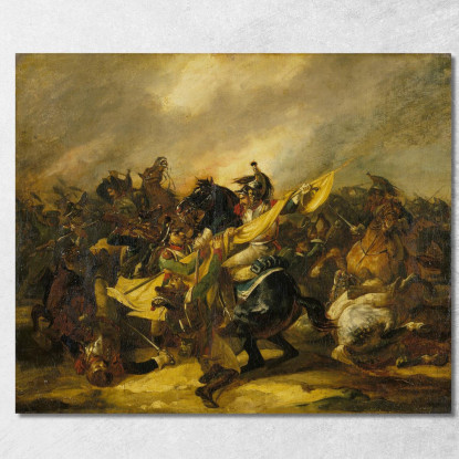 Una Carica Di Corazzieri Théodore Géricault tgr1 quadro stampato su tela