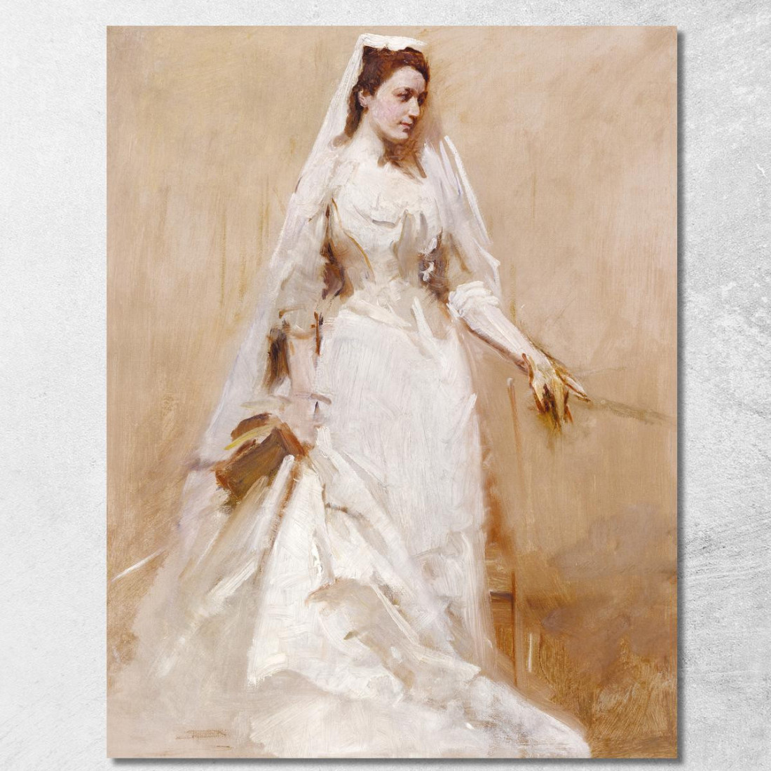 Una Sposa Abbott Handerson Thayer aht1 quadro stampato su tela Una Sposa Abbott Handerson Thayer aht1 quadro stampato su tela