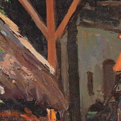 Fienile A Stainz Alfred Zoff azf20 quadro stampato su tela