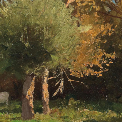 Mucche Al Pascolo Vicino A Langenpreising Alfred Zoff azf42 quadro stampato su tela