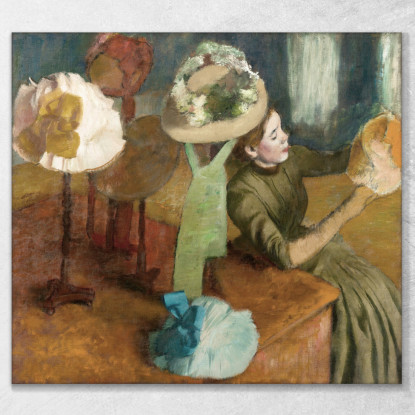 Il Negozio Di Modisteria Edgar Degas edg79 quadro stampato su tela