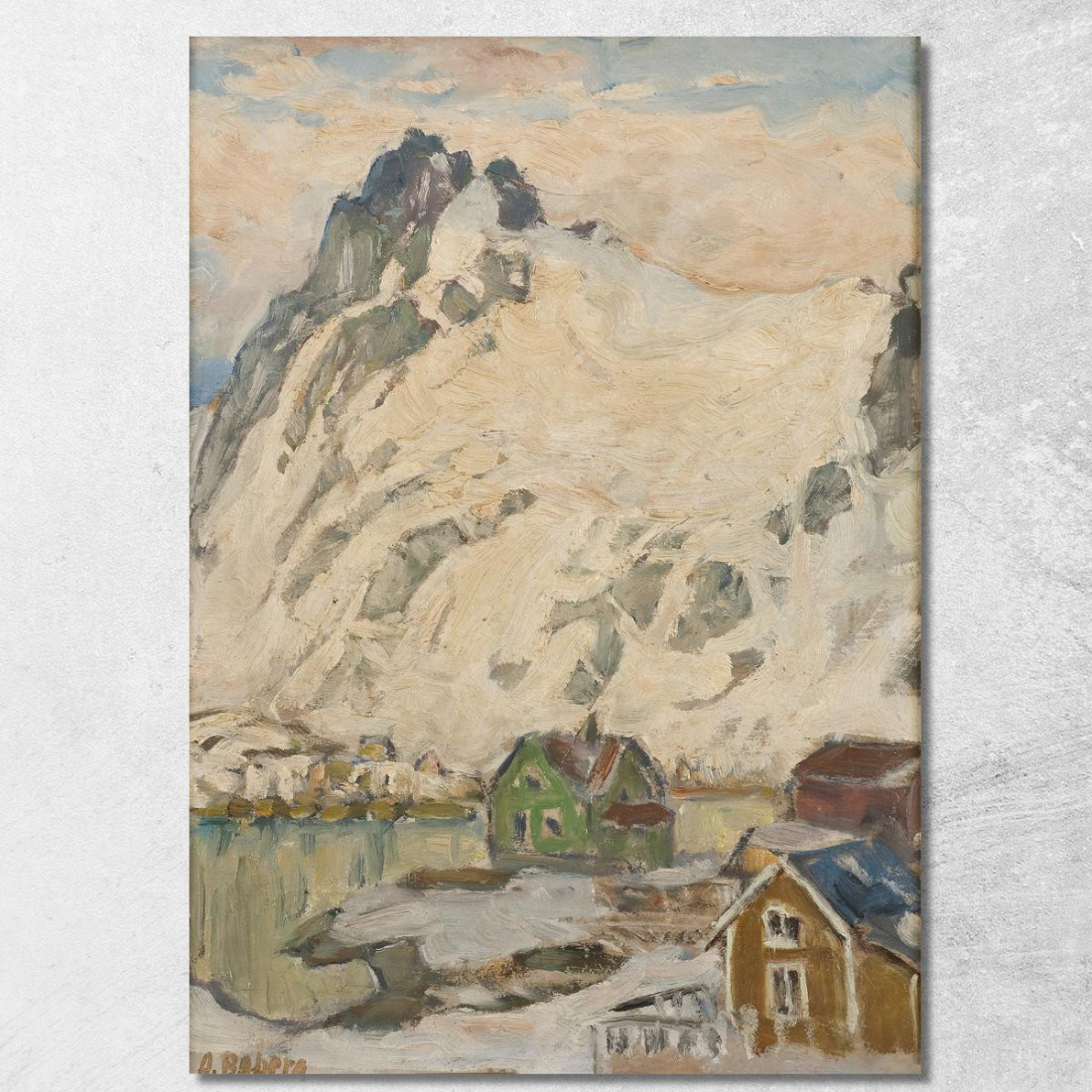 Ai Piedi Della Montagna. Studio Da Lofoten Anna Boberg abb9 quadro stampato su tela Ai Piedi Della Montagna. Studio Da Lofoten Anna Boberg abb9 quadro stampato su tela