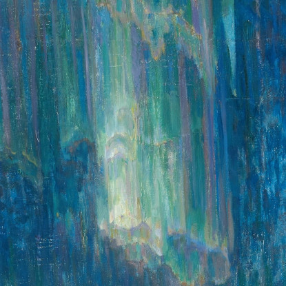 Aurora Boreale. Studio Dalla Norvegia Settentrionale Anna Boberg abb29 quadro stampato su tela
