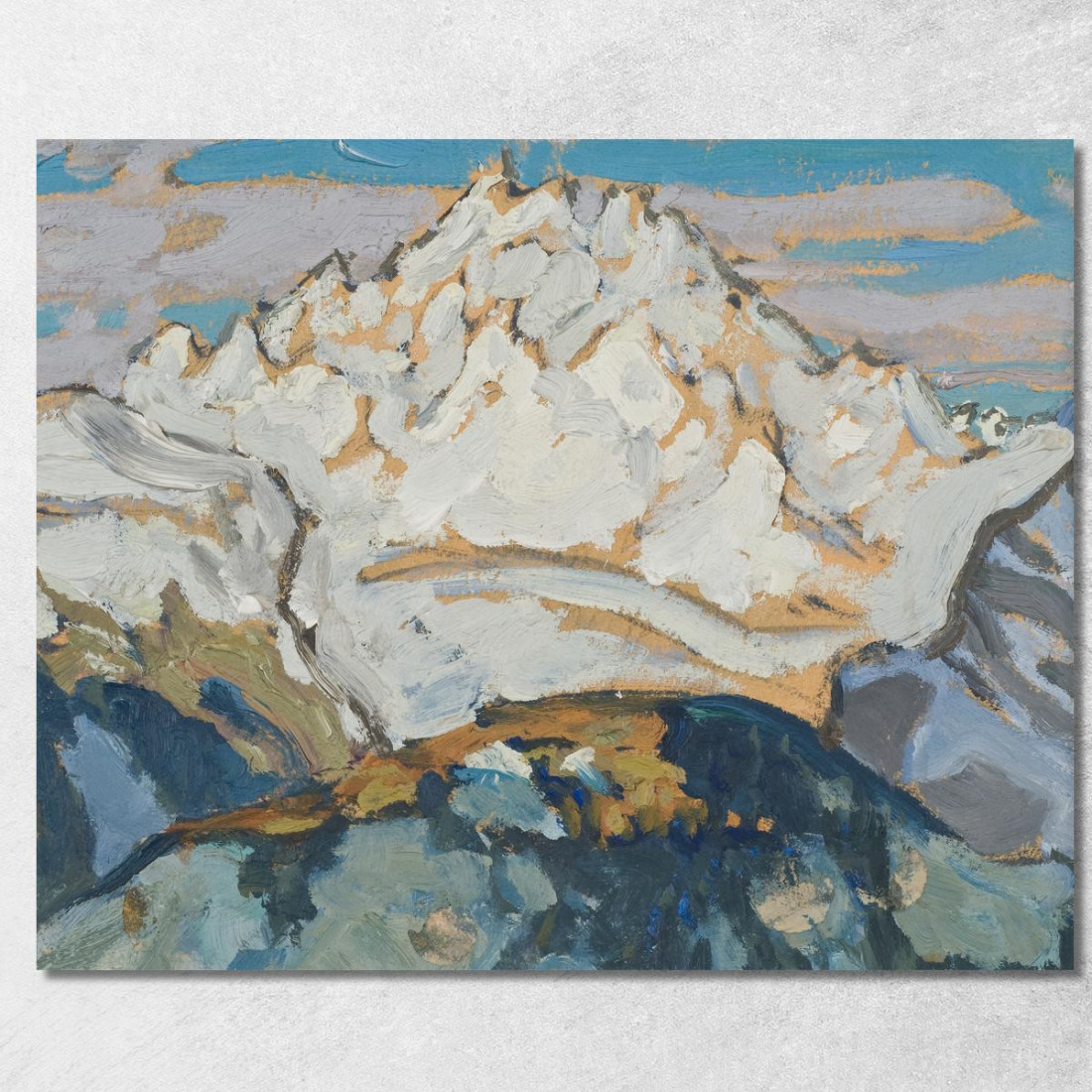 La Cima Della Montagna Bianca. Studiare Dalla Svizzera Anna Boberg abb50 quadro stampato su tela La Cima Della Montagna Bianca. Studiare Dalla Svizzera Anna Boberg abb50 quadro stampato su tela