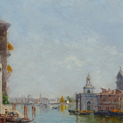 A Gondola Near Santa Maria Della Salute Antonietta Brandeis abn1 quadro stampato su tela