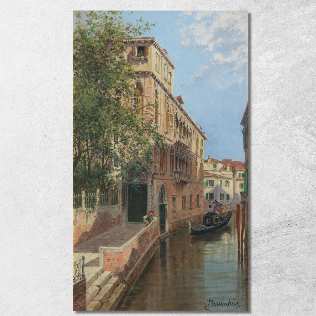 Un Palazzo Veneziano Antonietta Brandeis abn2 quadro stampato su tela Un Palazzo Veneziano Antonietta Brandeis abn2 quadro stampato su tela