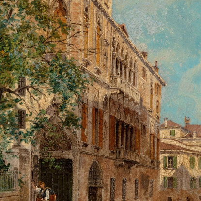 Una Vista Di Palazzo Albrizzi Antonietta Brandeis abn3 quadro stampato su tela