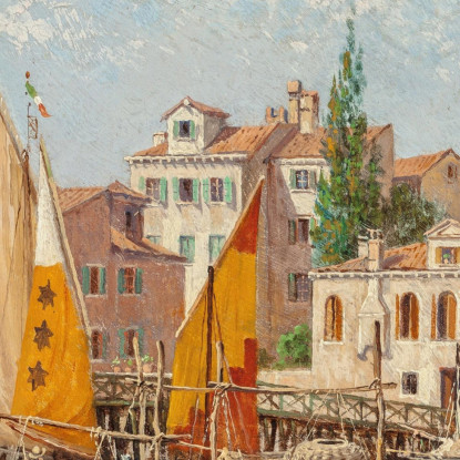 Una Vista Di Venezia Antonietta Brandeis abn6 quadro stampato su tela