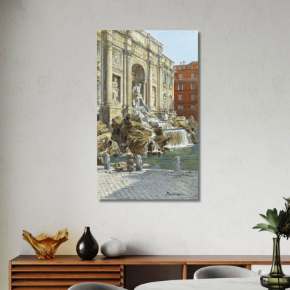 La Fontana Di Trevi A Roma Antonietta Brandeis abn20 quadro stampato su tela