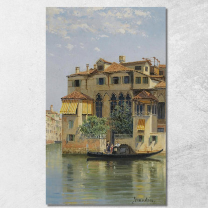 Palazzo Falier Venezia Antonietta Brandeis abn26 quadro stampato su tela