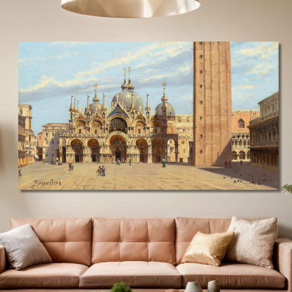 Piazza San Marco Venice Antonietta Brandeis abn28 quadro stampato su tela