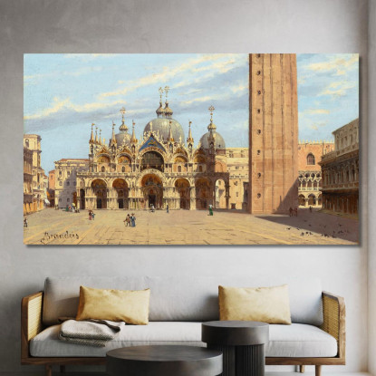 Piazza San Marco Venice Antonietta Brandeis abn28 quadro stampato su tela