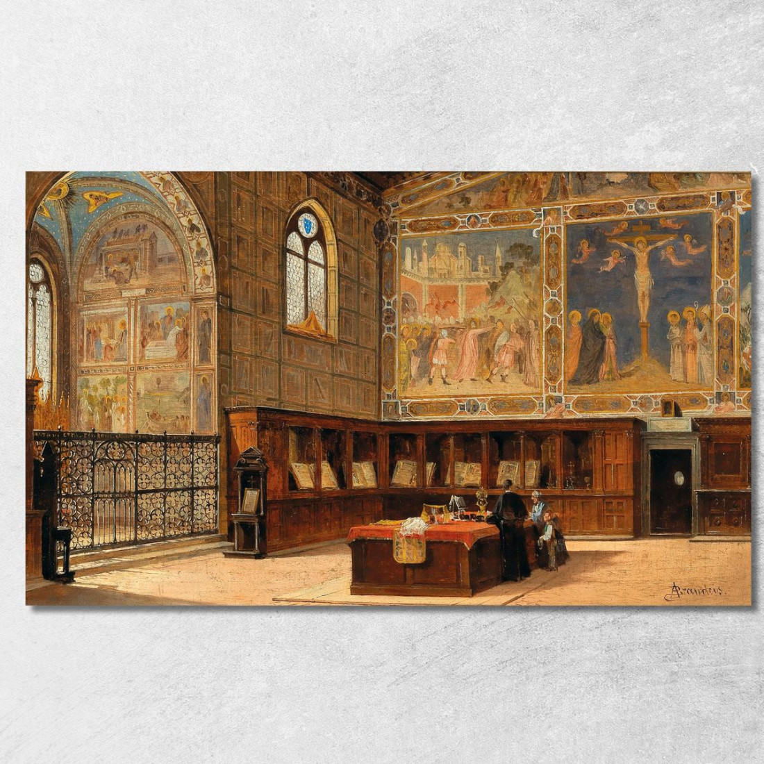 Sacristia Di S. Croce Firenze Antonietta Brandeis abn32 quadro stampato su tela Sacristia Di S. Croce Firenze Antonietta Brandeis abn32 quadro stampato su tela