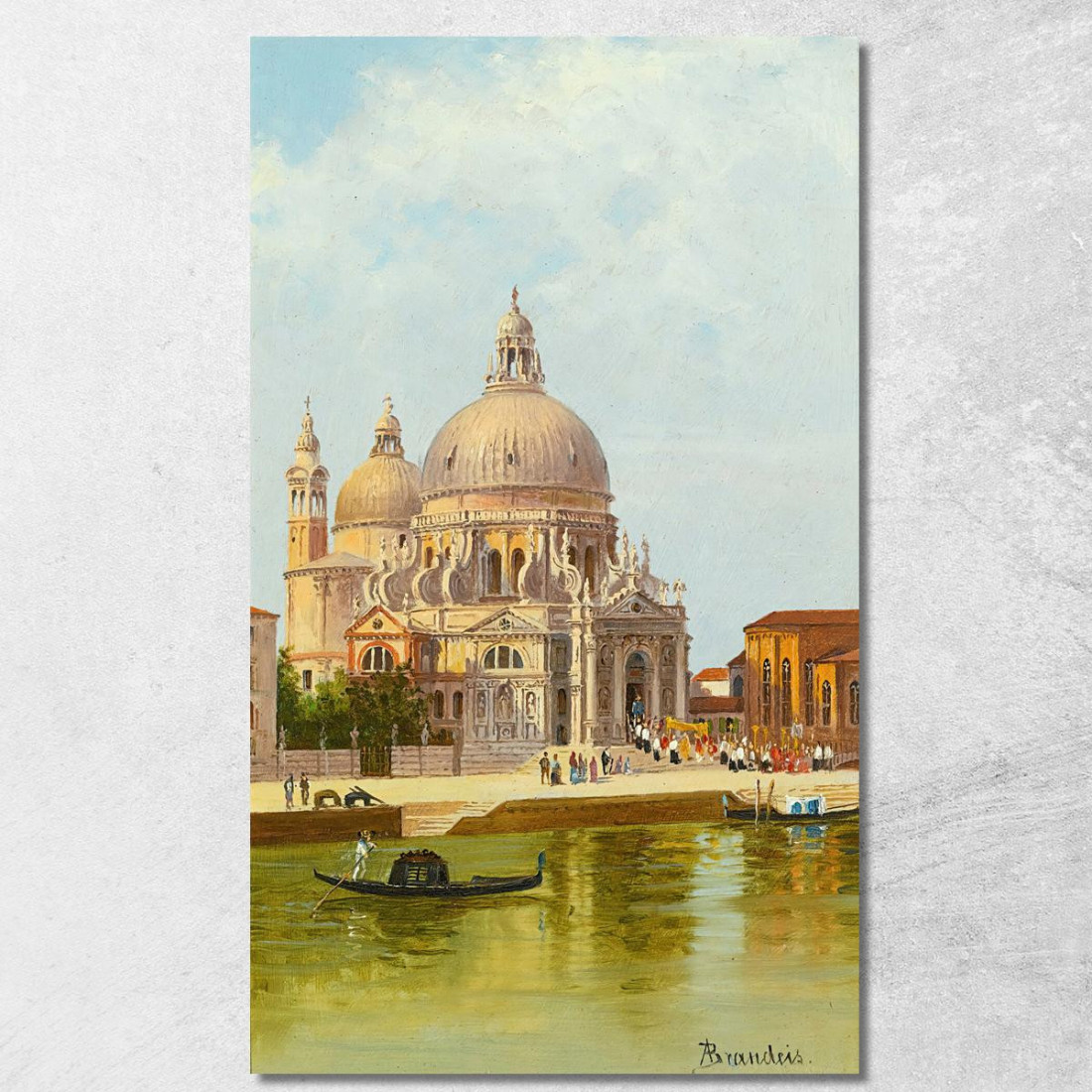 San Marco Della Salute Venice Antonietta Brandeis abn33 quadro stampato su tela