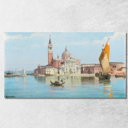 Santa Maria Della Salute Venezia Antonietta Brandeis abn34 quadro stampato su tela