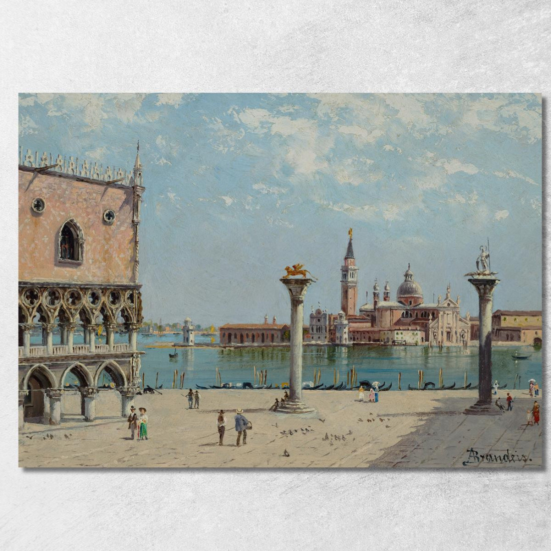 Piazza San Marco Antonietta Brandeis abn35 quadro stampato su tela Piazza San Marco Antonietta Brandeis abn35 quadro stampato su tela