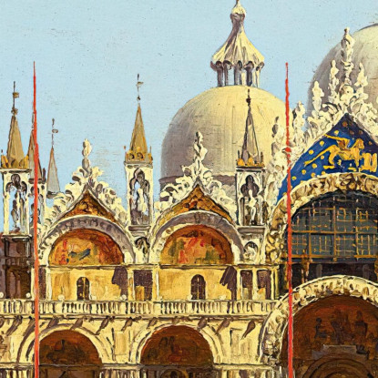 Piazza San Marco Venezia Antonietta Brandeis abn37 quadro stampato su tela