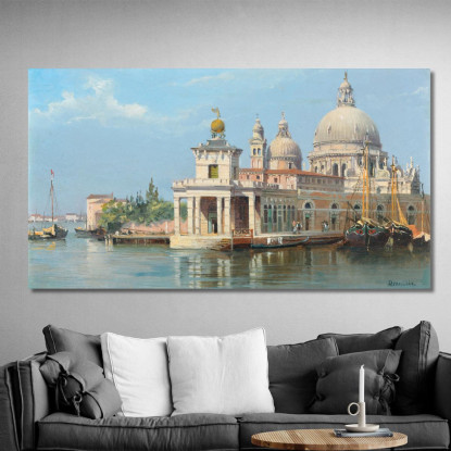 The Dogana Venezia Antonietta Brandeis abn39 quadro stampato su tela