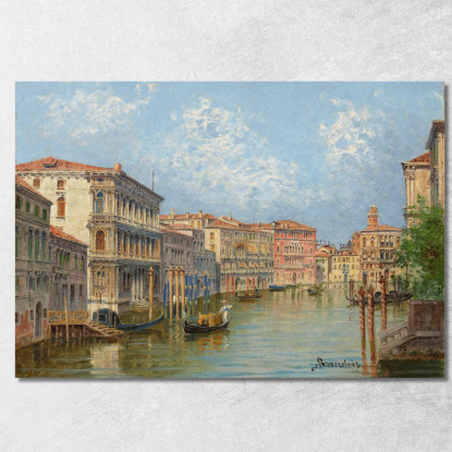 Il Canal Grande Venezia Antonietta Brandeis abn40 quadro stampato su tela