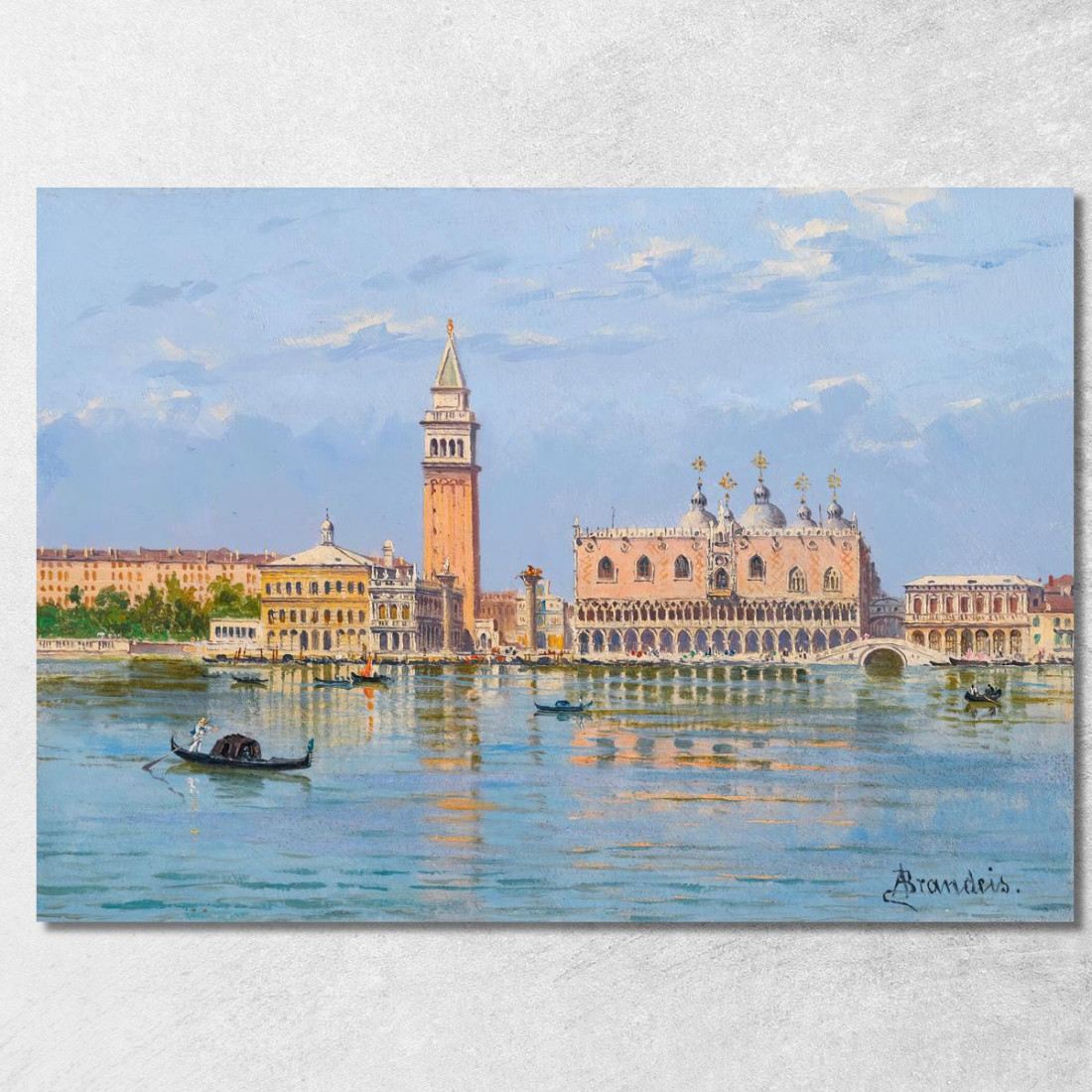 Il Molo Venezia Antonietta Brandeis abn43 quadro stampato su tela Il Molo Venezia Antonietta Brandeis abn43 quadro stampato su tela
