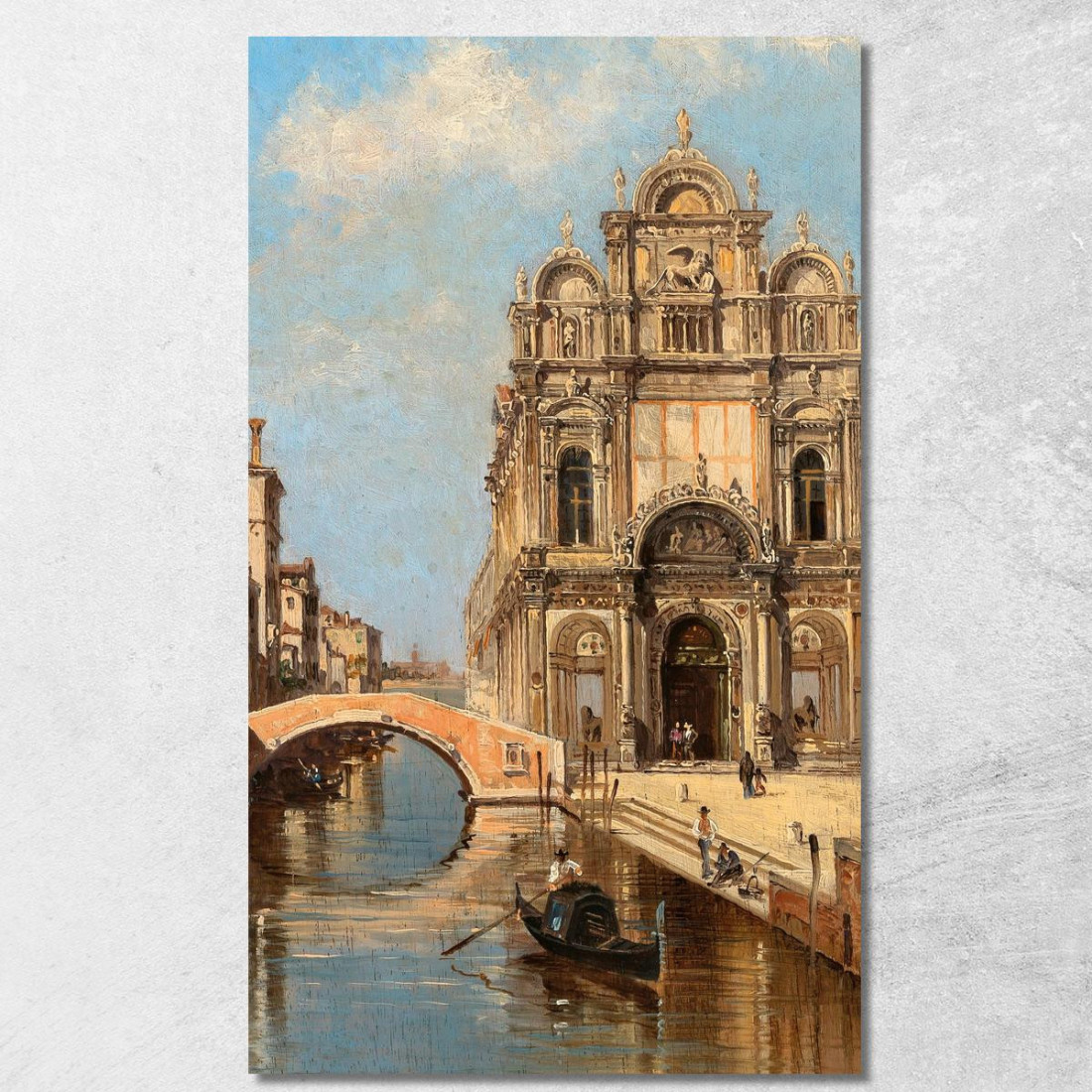 Venice A View Of Campo Santi Giovanni E Paolo Antonietta Brandeis abn46 quadro stampato su tela Venice A View Of Campo Santi Giovanni E Paolo Antonietta Brandeis abn46 quadro stampato su tela