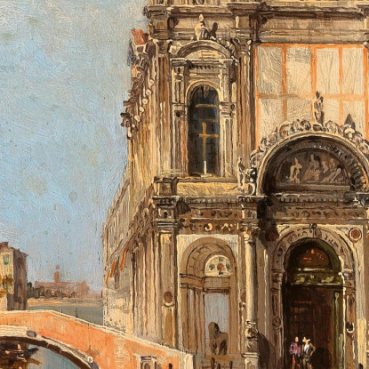 Venice A View Of Campo Santi Giovanni E Paolo Antonietta Brandeis abn46 quadro stampato su tela