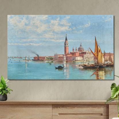 Venice A View Of San Giorgio Maggiore Antonietta Brandeis abn48 quadro stampato su tela