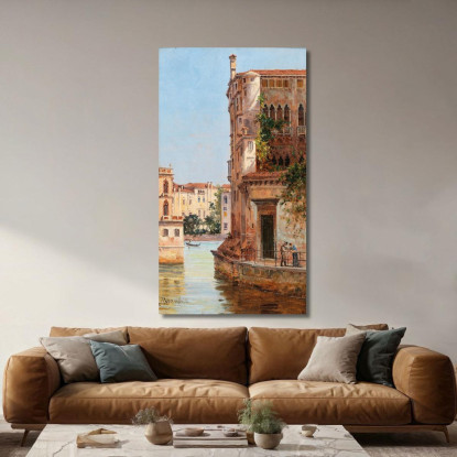 Venice Palazzo Contarini Antonietta Brandeis abn54 quadro stampato su tela