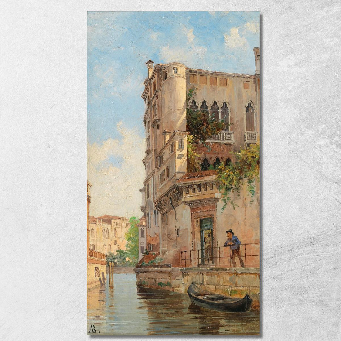 Venice Rio San Trovaso Antonietta Brandeis abn56 quadro stampato su tela