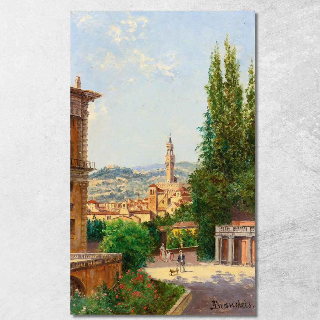 Vista Di Palazzo Vecchio Dal Giardino Di Boboli Firenze Antonietta Brandeis abn61 quadro stampato su tela Vista Di Palazzo Vecchio Dal Giardino Di Boboli Firenze Antonietta Brandeis abn61 quadro stampato su tela