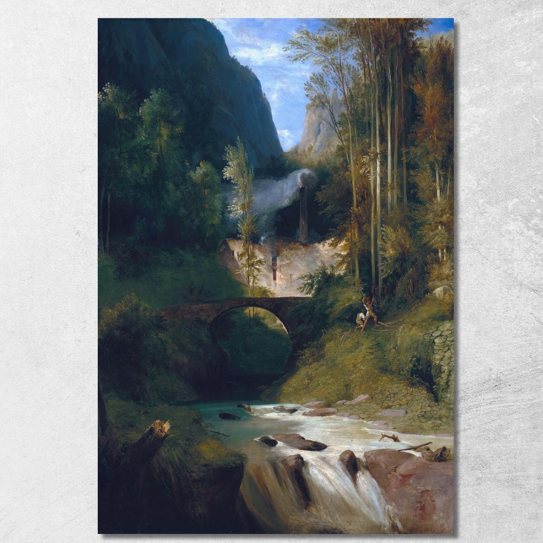 Gola Vicino Ad Amalfi Carl Blechen cbc5 quadro stampato su tela Gola Vicino Ad Amalfi Carl Blechen cbc5 quadro stampato su tela