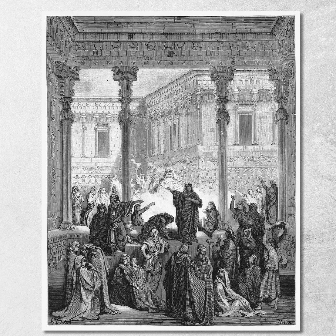 I Sacerdoti Di Bel Doré Gustave gdr82 quadro stampato su tela I Sacerdoti Di Bel Doré Gustave gdr82 quadro stampato su tela
